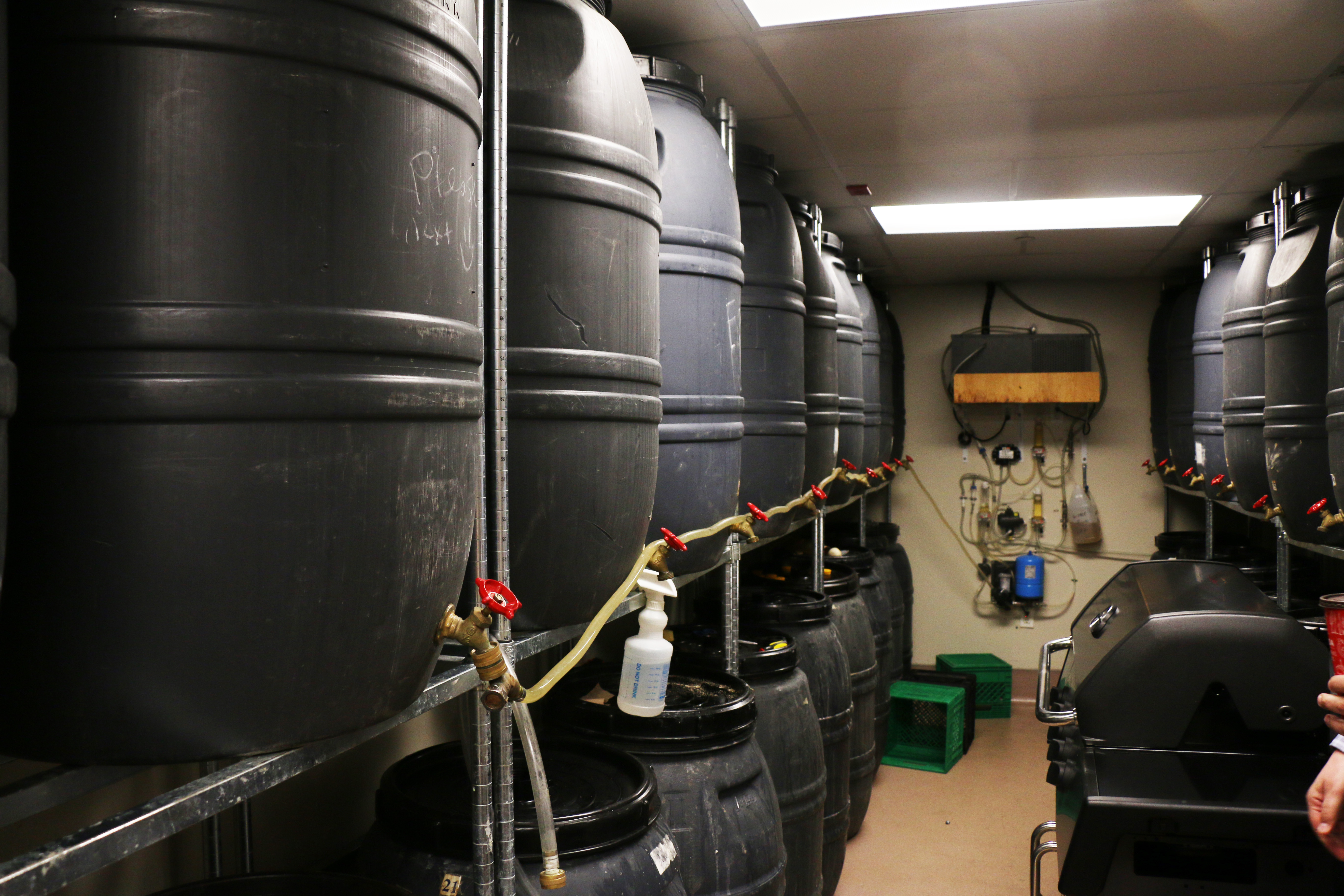 On-site wine production