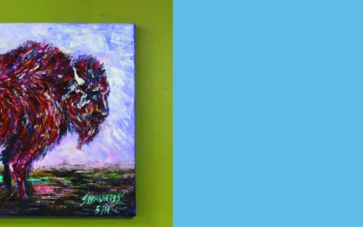 Painting of arctic animal