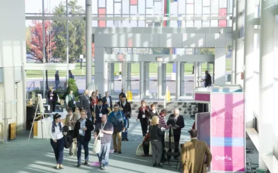 ONPHA conference hall with people entering