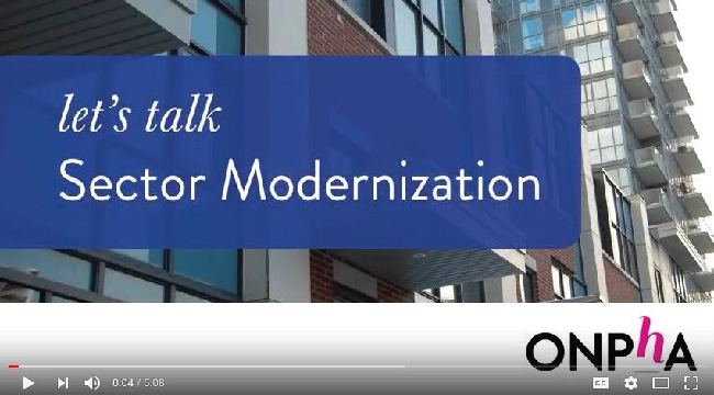 "Let's Talk Sector Modernization" video thumbnail.