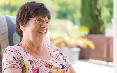 Older woman laughing