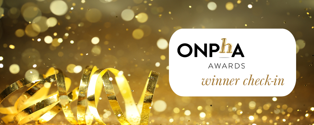 ONPHA Awards winner check-in