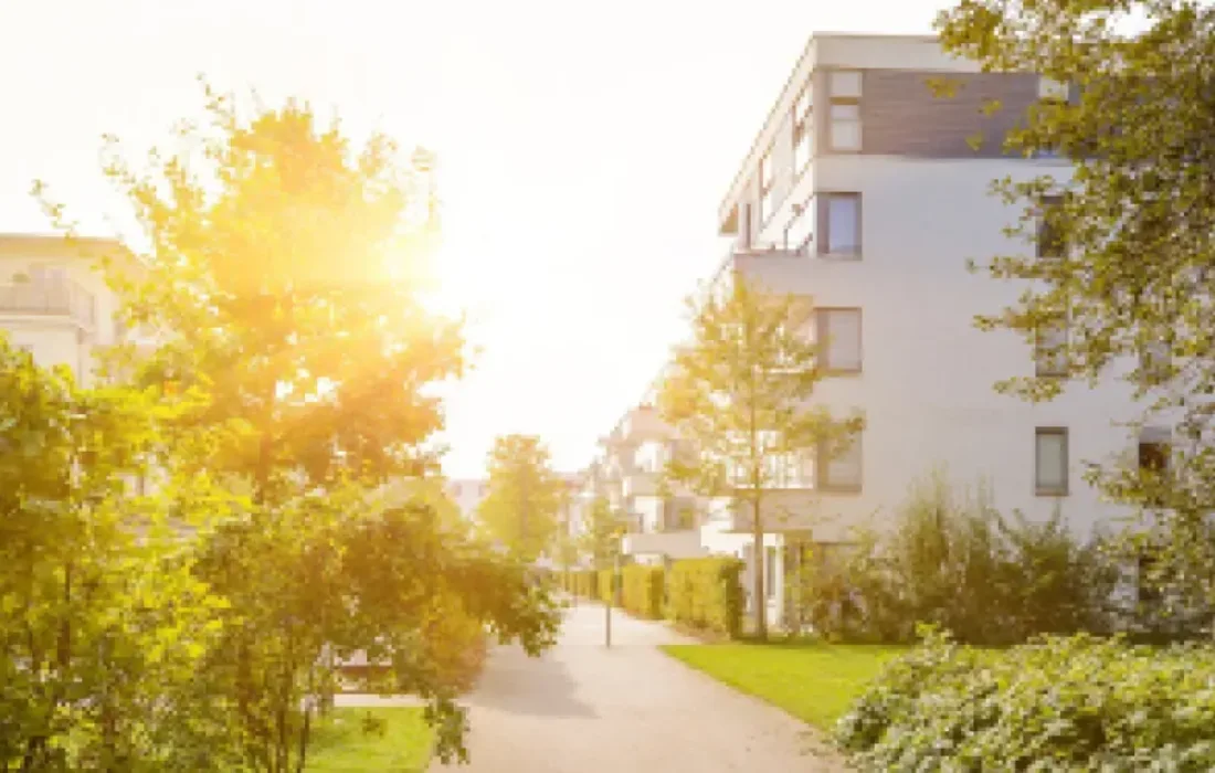 A housing community with plenty of greenspace