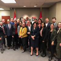 ONPHA staff posing with federal government representatives