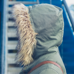 Woman wearing winter coat