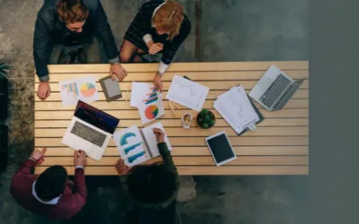 Professional sitting at a table