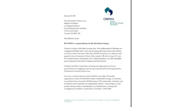 ONPHA+2016+Ontario+Pre+Budget+Submission