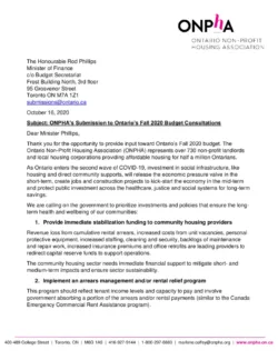 ONPHA+Fall+2020+Budget+Consultation+Submission