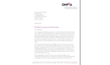 Ontarios+2017+Budget+Pre-budget+submission+to+Ministry+of+Finance