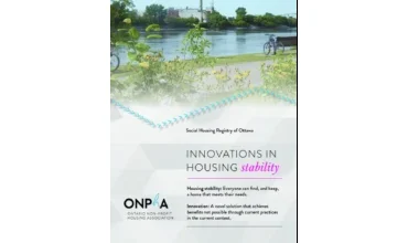 Social Housing Registry of Ottawa - ONPHA Innovati