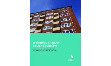 A Simpler Cheaper Housing Subsidy Summary July 2015 Full Report
