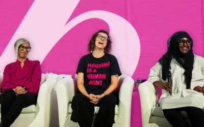 A panel of housing experts speaking at the 2024 ONPHA Conference