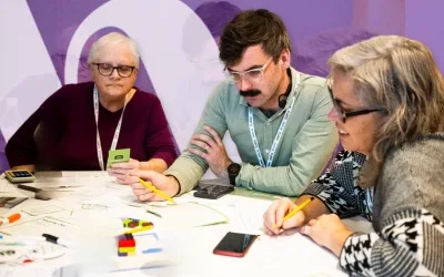 A group of housing providers learning at the ONPHA conference