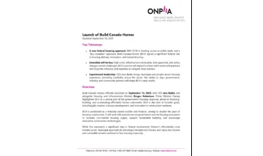 Build Canada Home Launch - September 2025