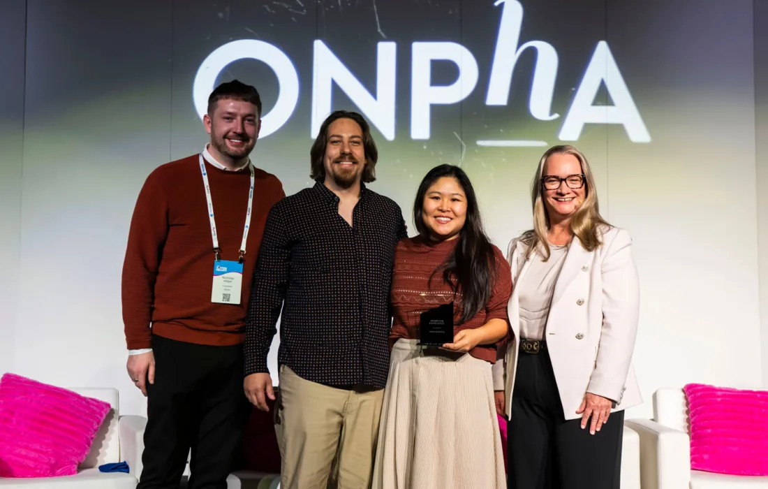 Armagh House receiving the ONPHA Award for Excellence at the 2025 ONPHA Conference