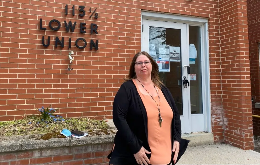 Winnie Peters at Tsi Niwakenonhsote Indigenous housing in Kingston, Ontario