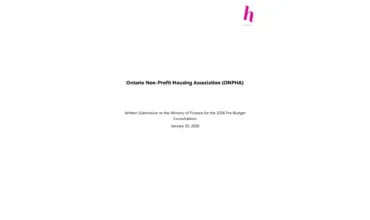 ONPHA Provincial Pre-Budget Submission - January 2026