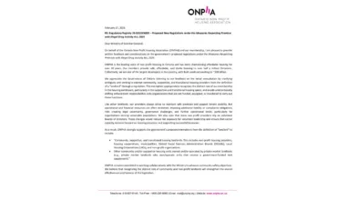 ONPHA - Bill 10 Regulatory Registry Submission