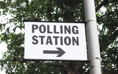 Sign that reads Polling Station